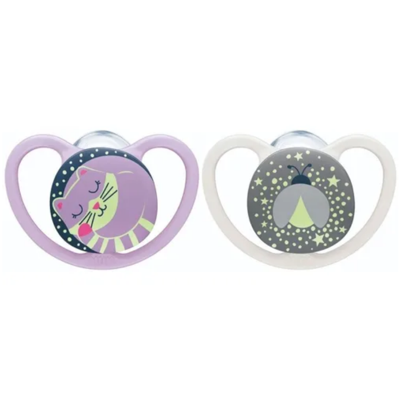 SET DE 2 CHUPETES SPACE LUMINOSO T2 NENA