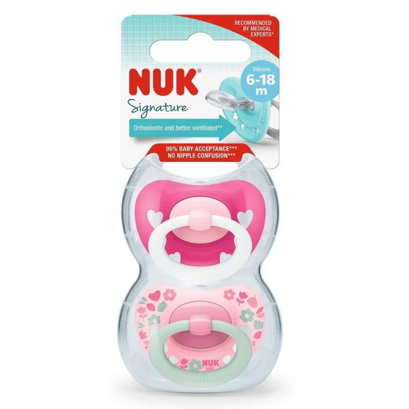 SET DE 2 CHUPETES SIGNATURE T2 FUCSIA
