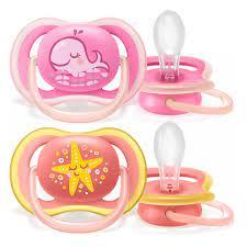 Chupetes ULTRA AIR Deco x2 6-18m Rosa