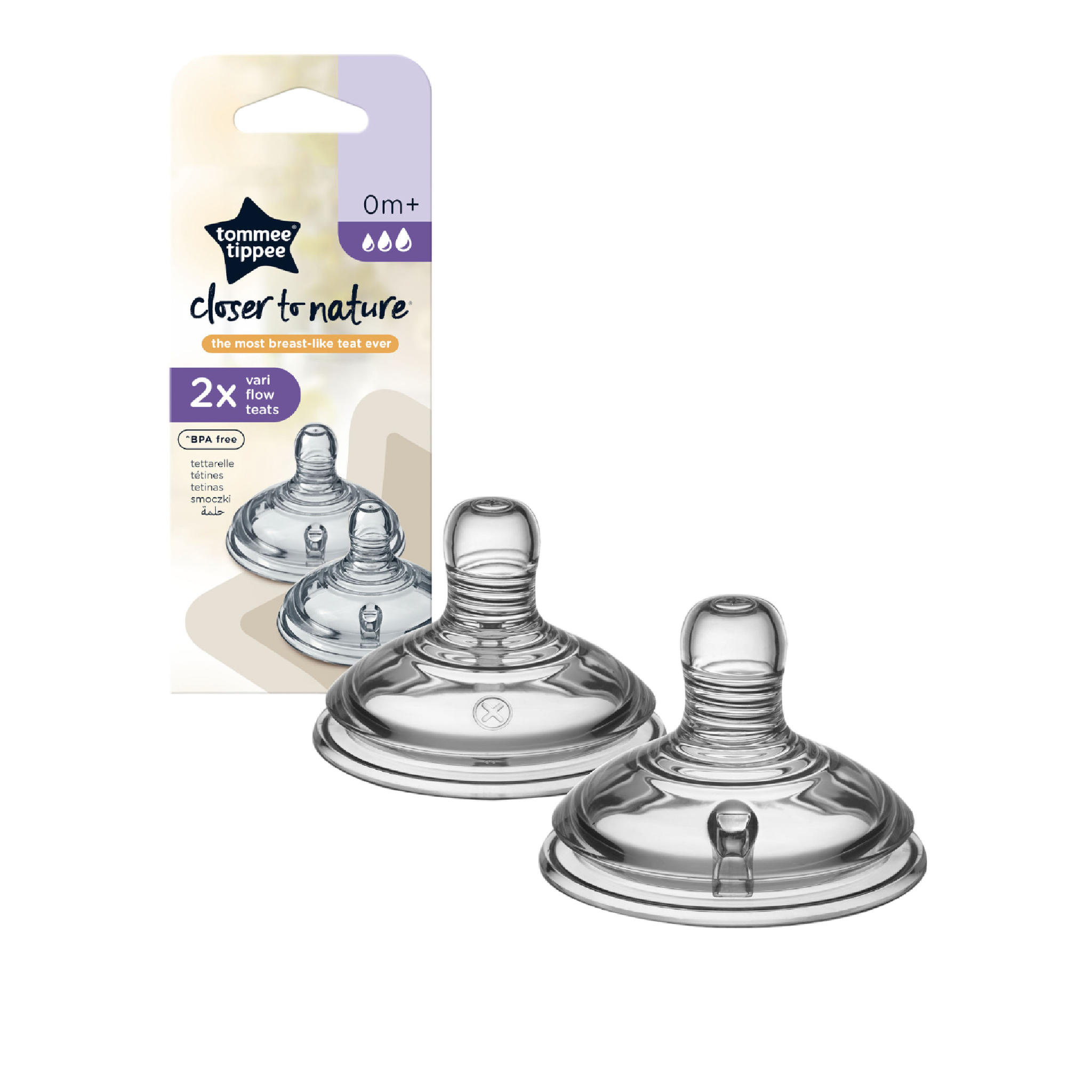 TETINAS + 0 MES FLUJO VARIABLE TOMMEE TIPPEE