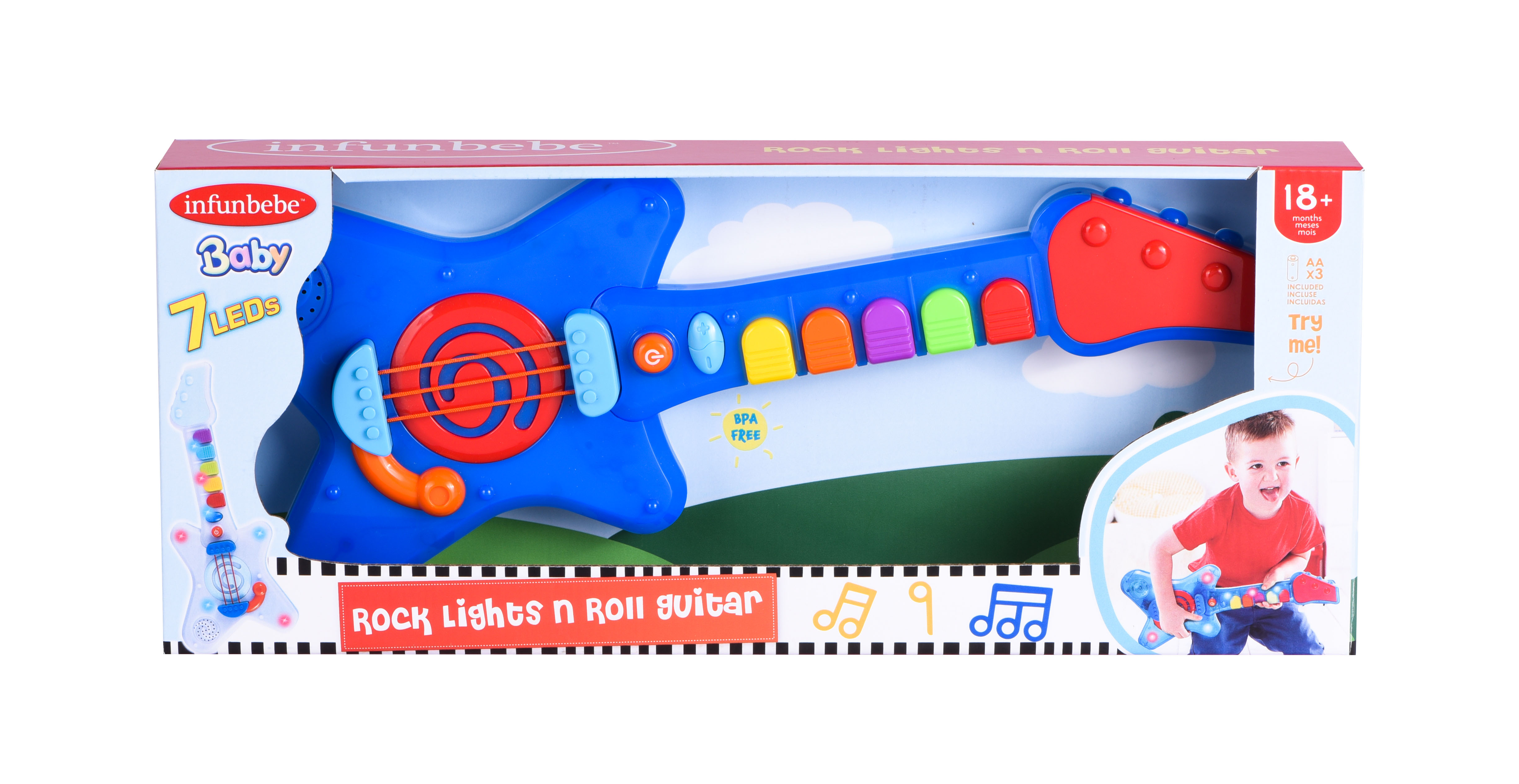 Guitarra Rock Lights n Roll