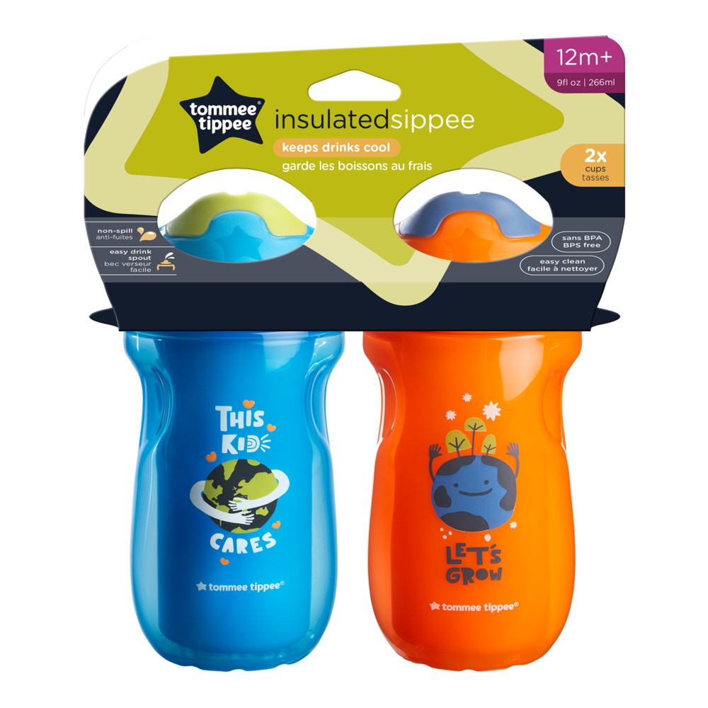 VASOS 260 ml SIPPEE CUP 2 PK (TERMICO) ORANGE