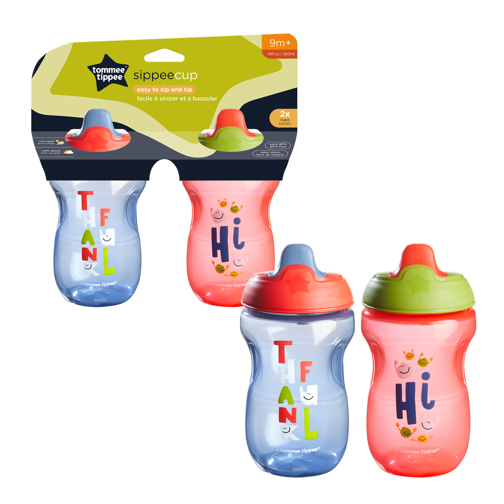 VASO 300 ml SIPPEE 2 PK BLUE & RED thankful
