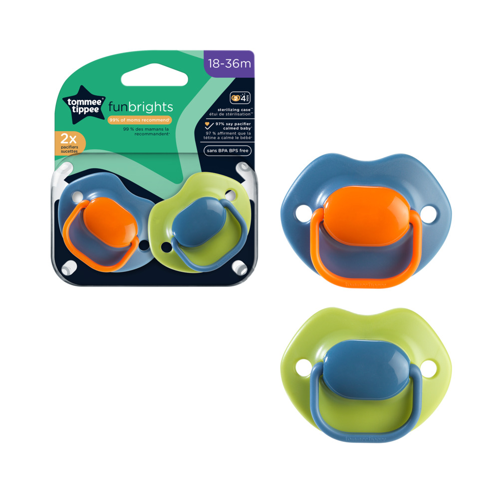 CHUPETES 18-36 MES  FUN BRIGHTS 2 PK