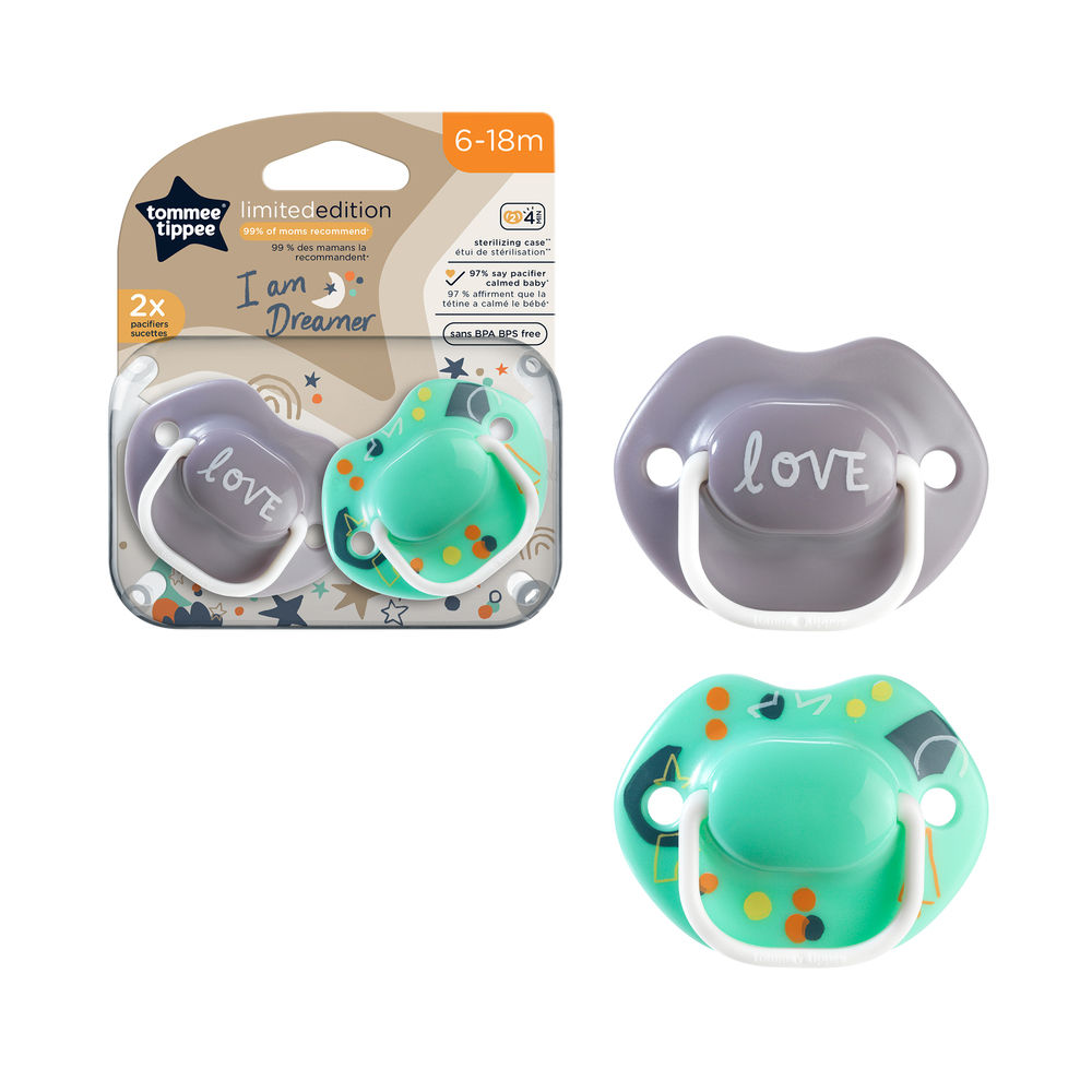 CHUPETES  6-18 MES  EDICION LIMITADA 2 PK
