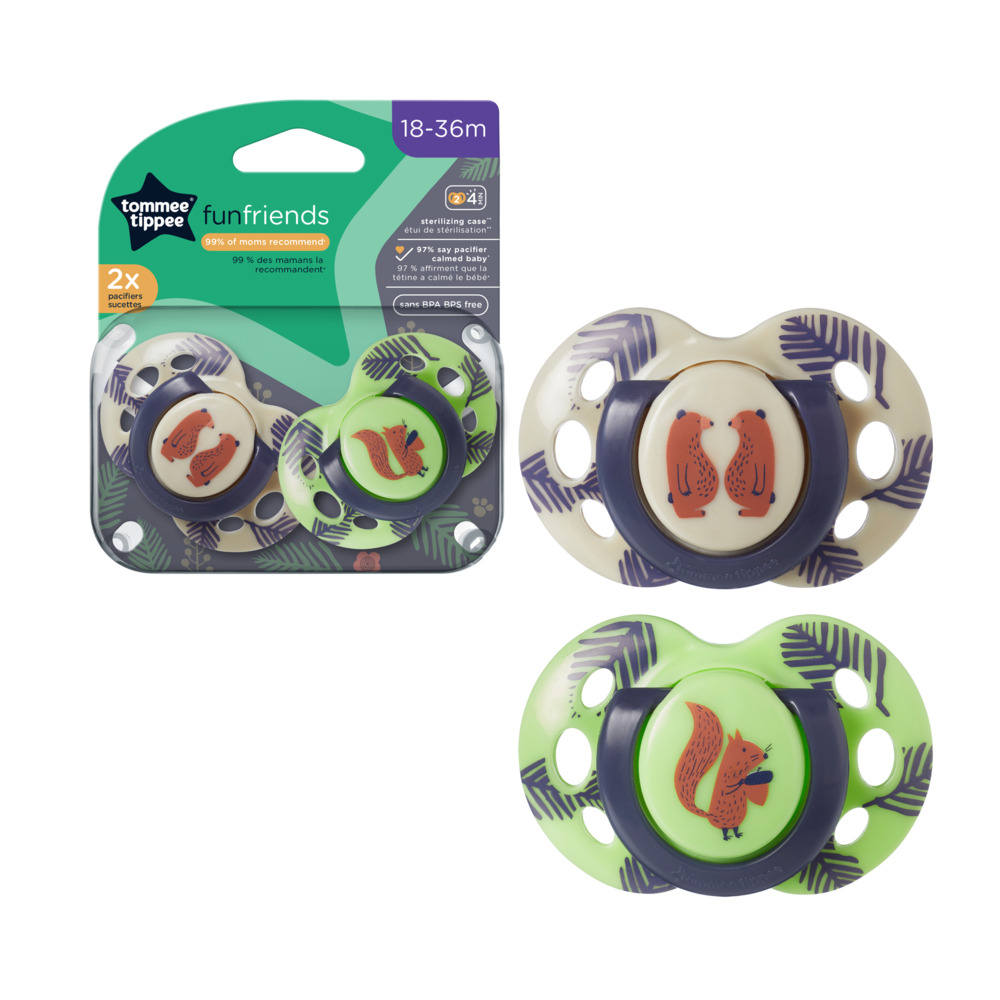 CHUPETES  18-36 MES  FUN FRIENDS 2 PK SURTID