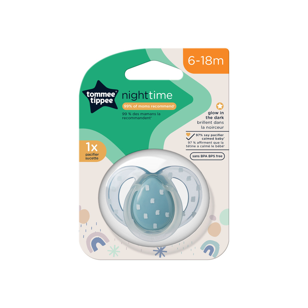 CHUPETES  6-18 MES  NIGHT TIME 1 PK