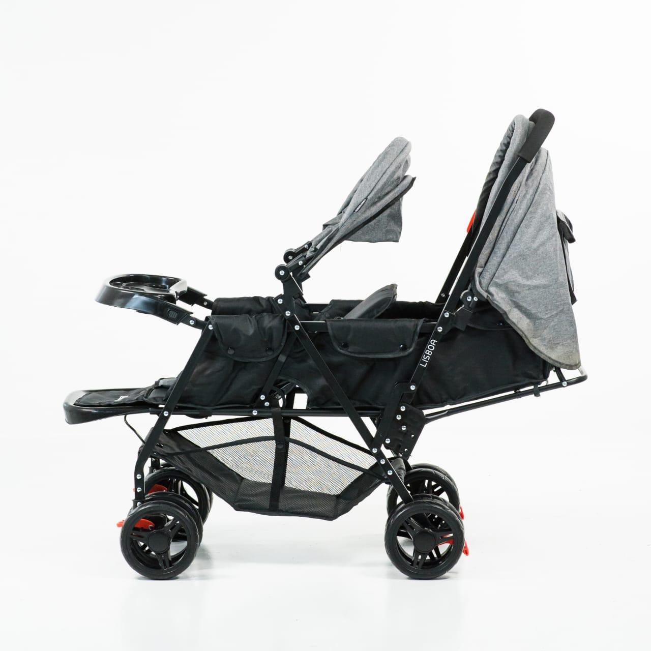 COCHE TANDEN LISBOA BLACK+GREY