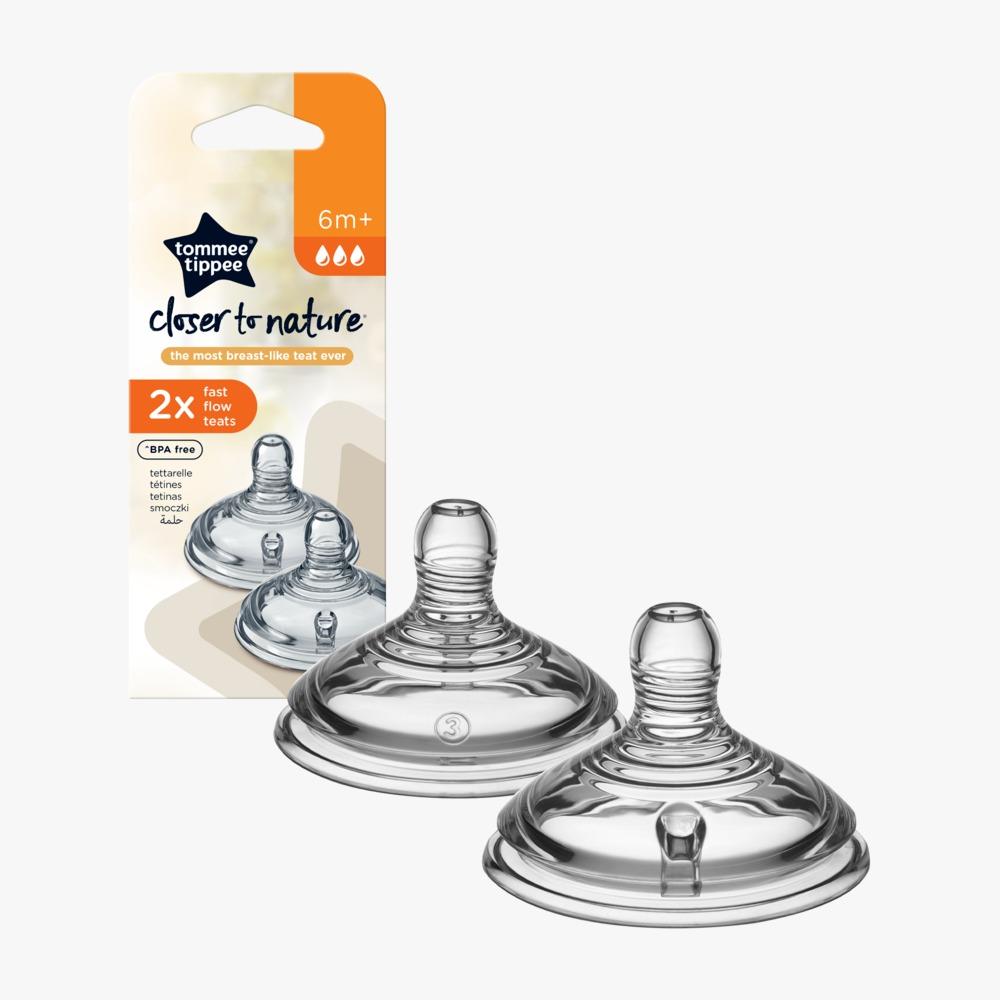 TETINAS + 6 FLUJO RAPIDO 2 PK