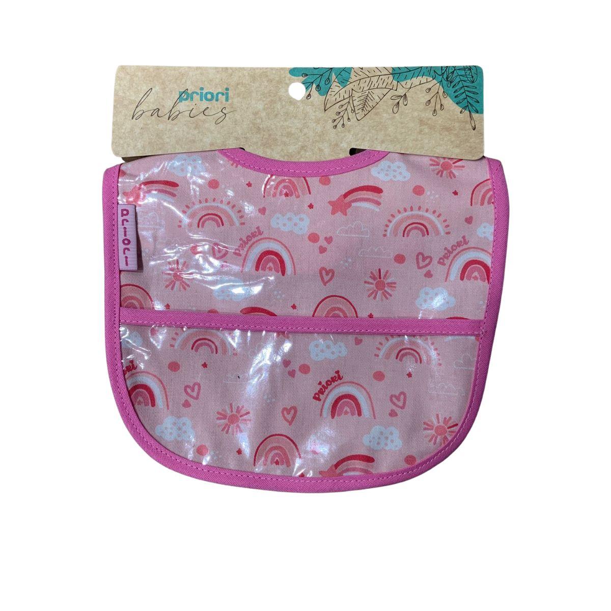 BABERO GABARDINA Y CRISTAL ARCO IRIS ROSA