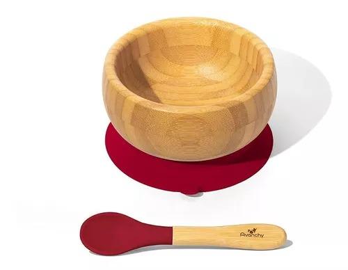 BAMBOO STAY PUT SUCTION BABY BOWL+SPOON MAGEN