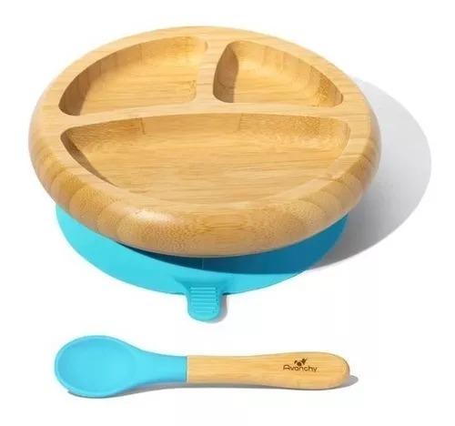 BAMBOO STAY PUT SUCTION BABY BOWL DIVIDED CEL