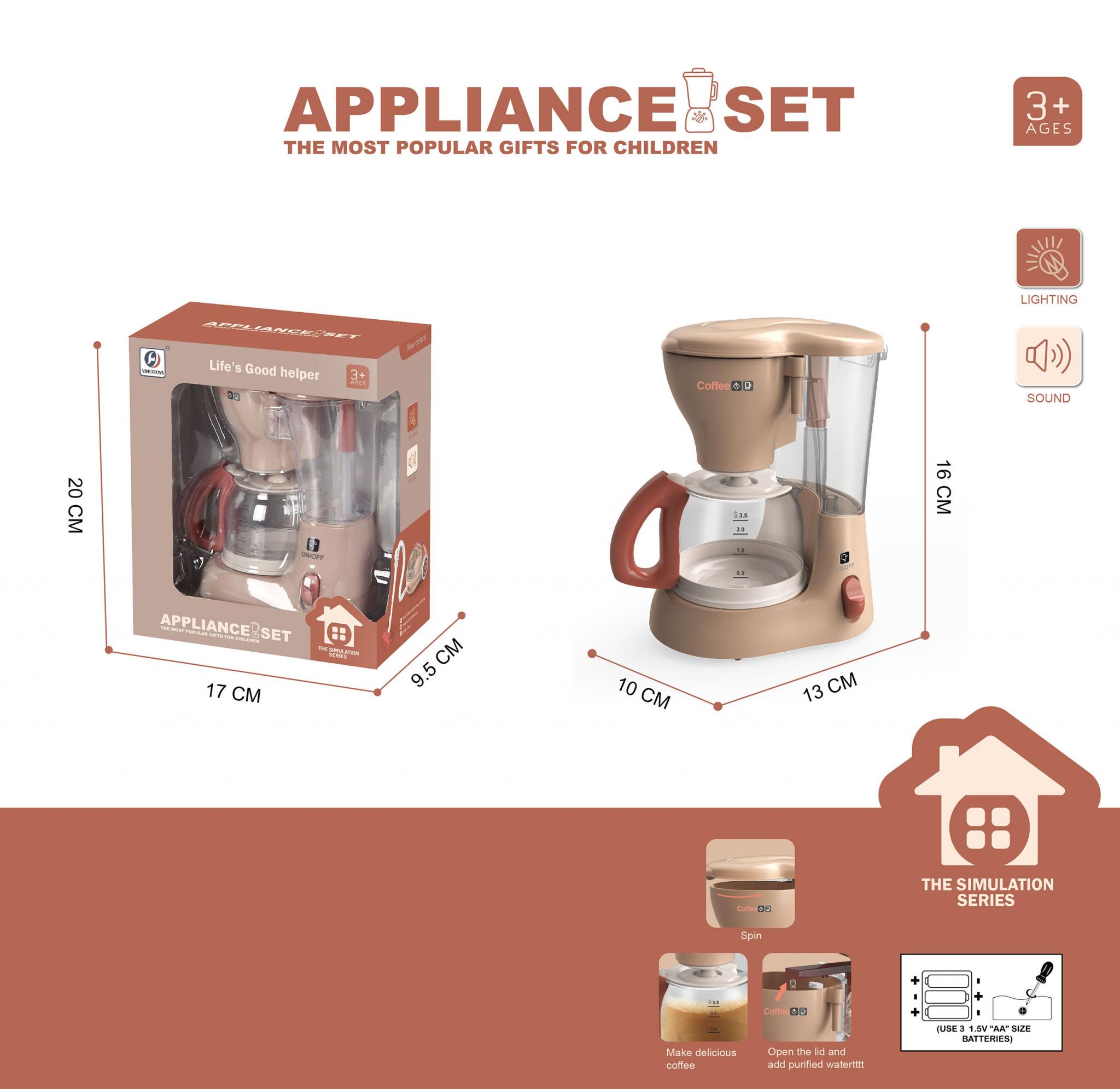 B/O HOME APPLIANCE WITH LIGHT AND SOUND