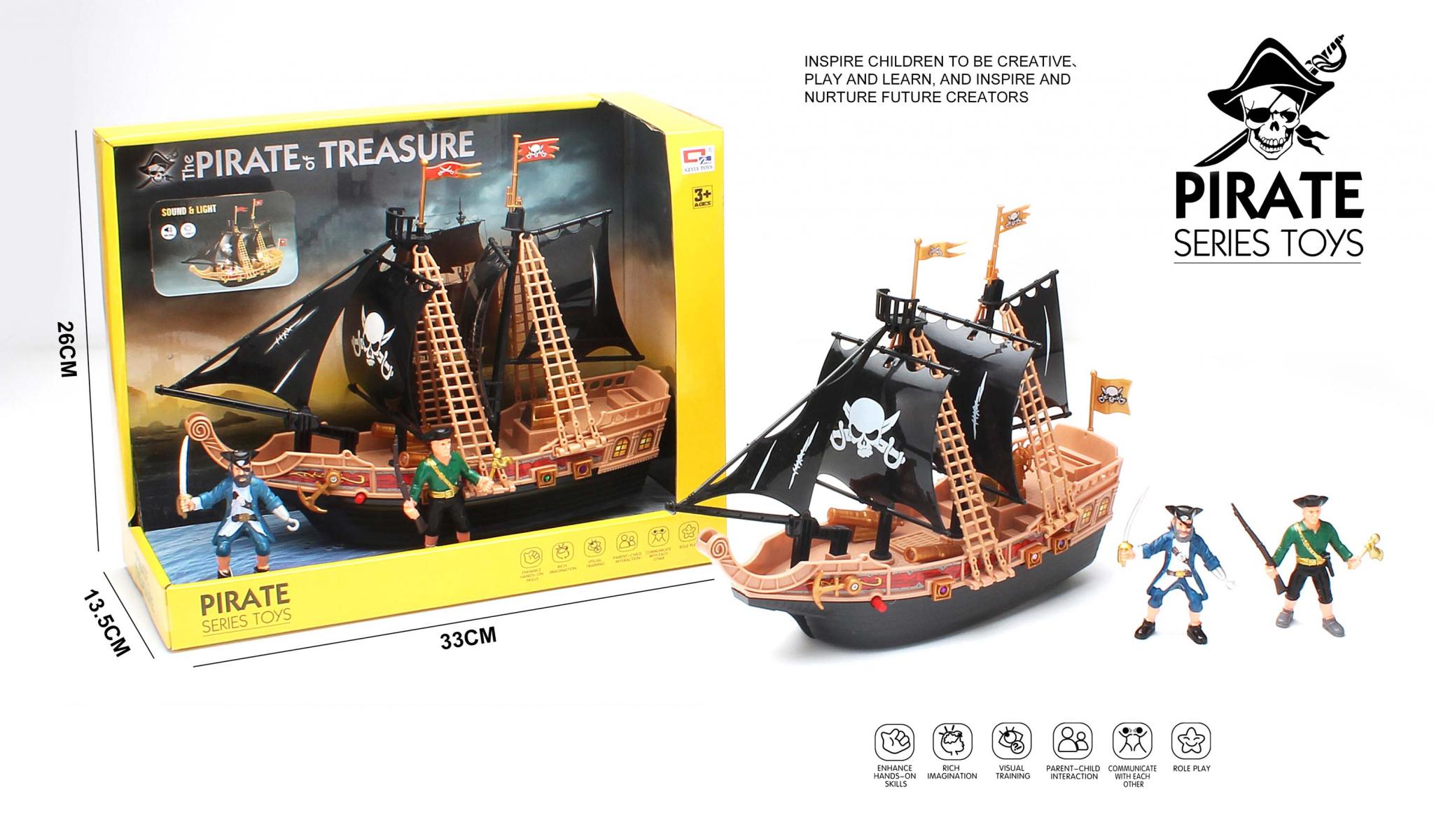 PIRATE PLAY SET WITH LIGHT
