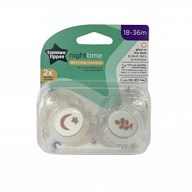 CHUPETES 18-36 MESES T NIGHT TIME 2 PK NUEVOS